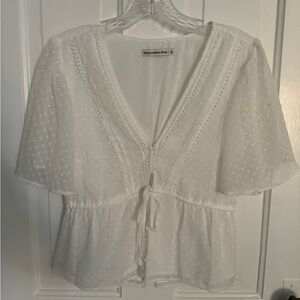 White Abercrombie top